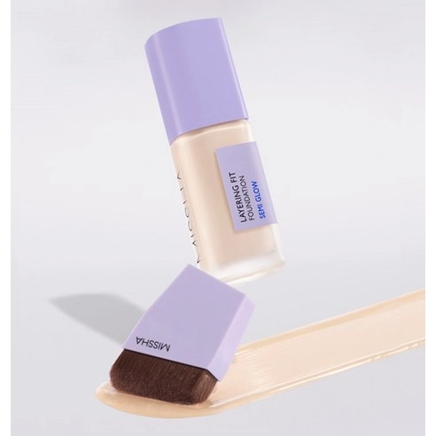 Layering Fit Face Brush, Purple, 1pack - Image 2