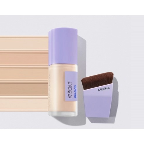 Layering Fit Face Brush, Purple, 1pack - Image 3