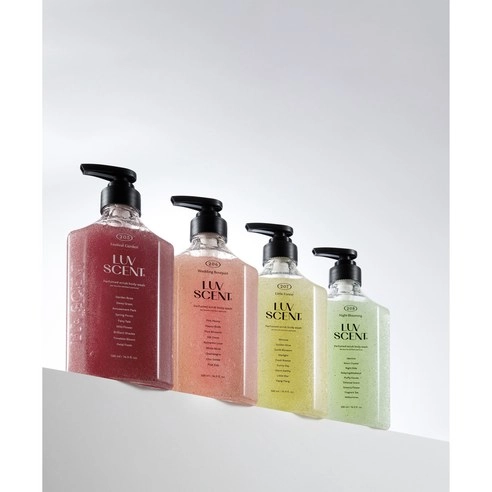 Scrub Body Wash [Festival Garden Rose Scent], 500ml, 1pack - Image 2