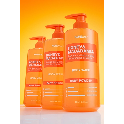Honey & Macadamia Pure Body Wash [Baby Powder] - Image 3