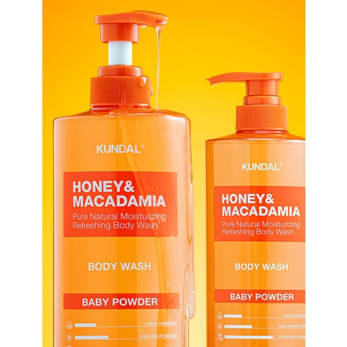 Honey & Macadamia Pure Body Wash [Baby Powder] - Image 4