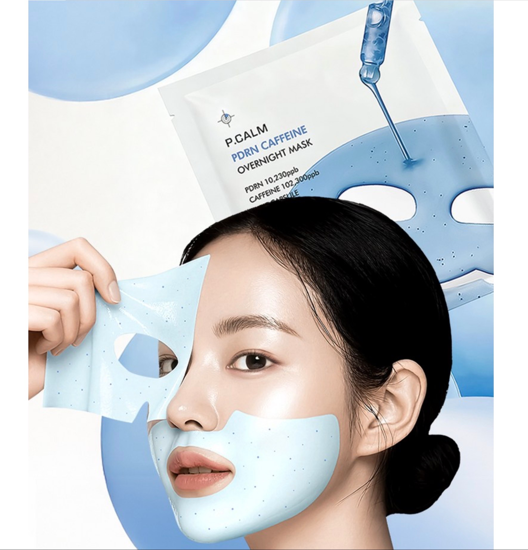 PDRN Caffeine Overnight Mask, 4ea, 1pack - Image 2