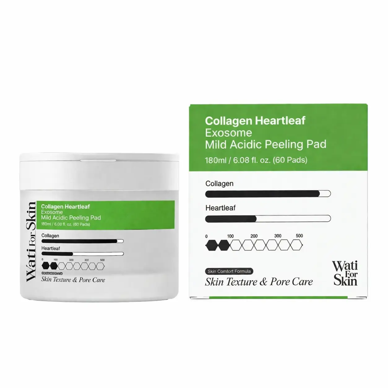 Collagen Heartleaf Exosome Mild Acidic Peeling Pad - Image 2