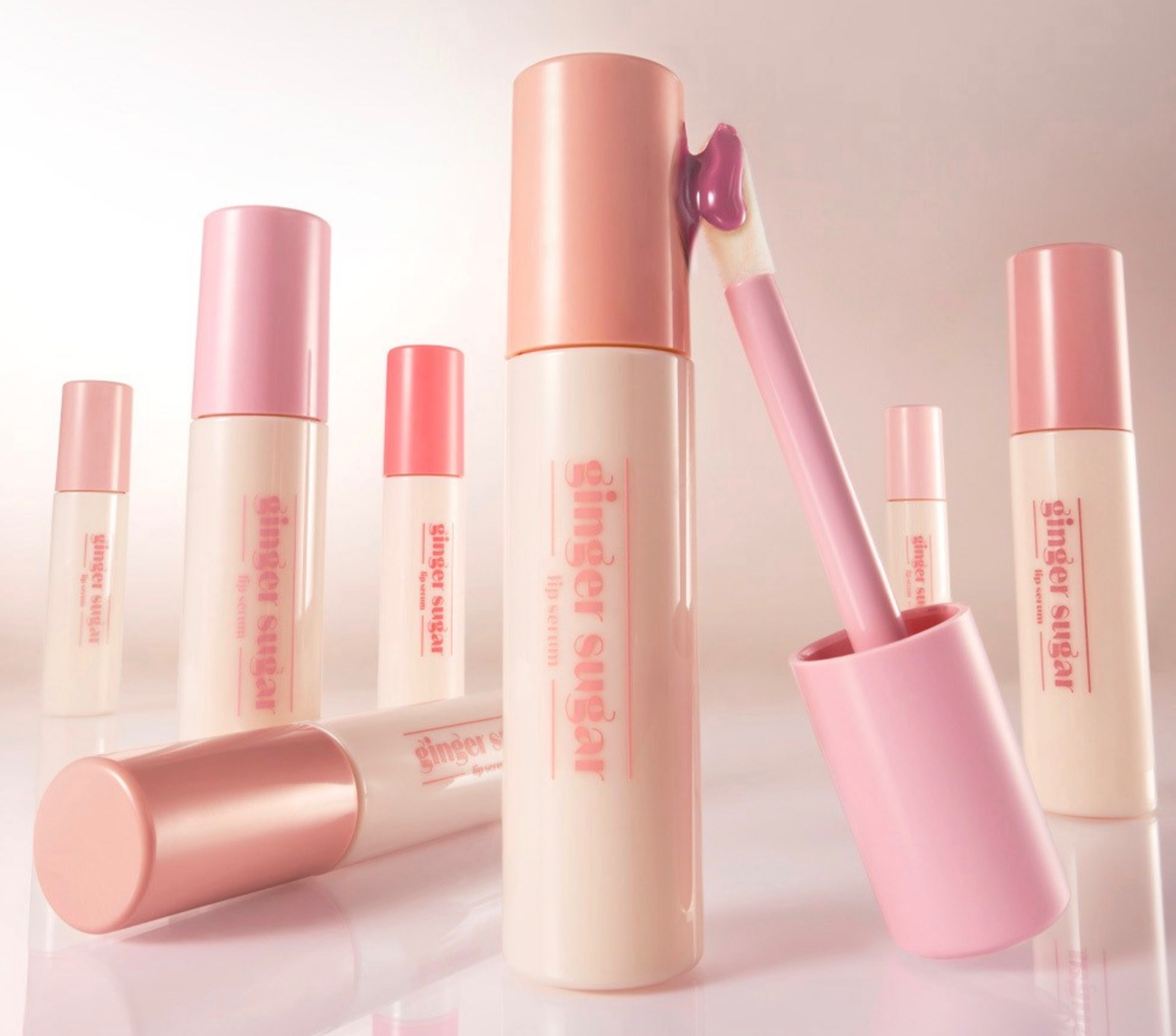 Ginger Sugar Lip Serum, 13g, 08 Pink Lace, 1pack - Image 3