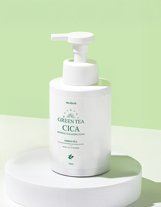 Green Tea Cica Bubble Cleansing Foam - Image 2