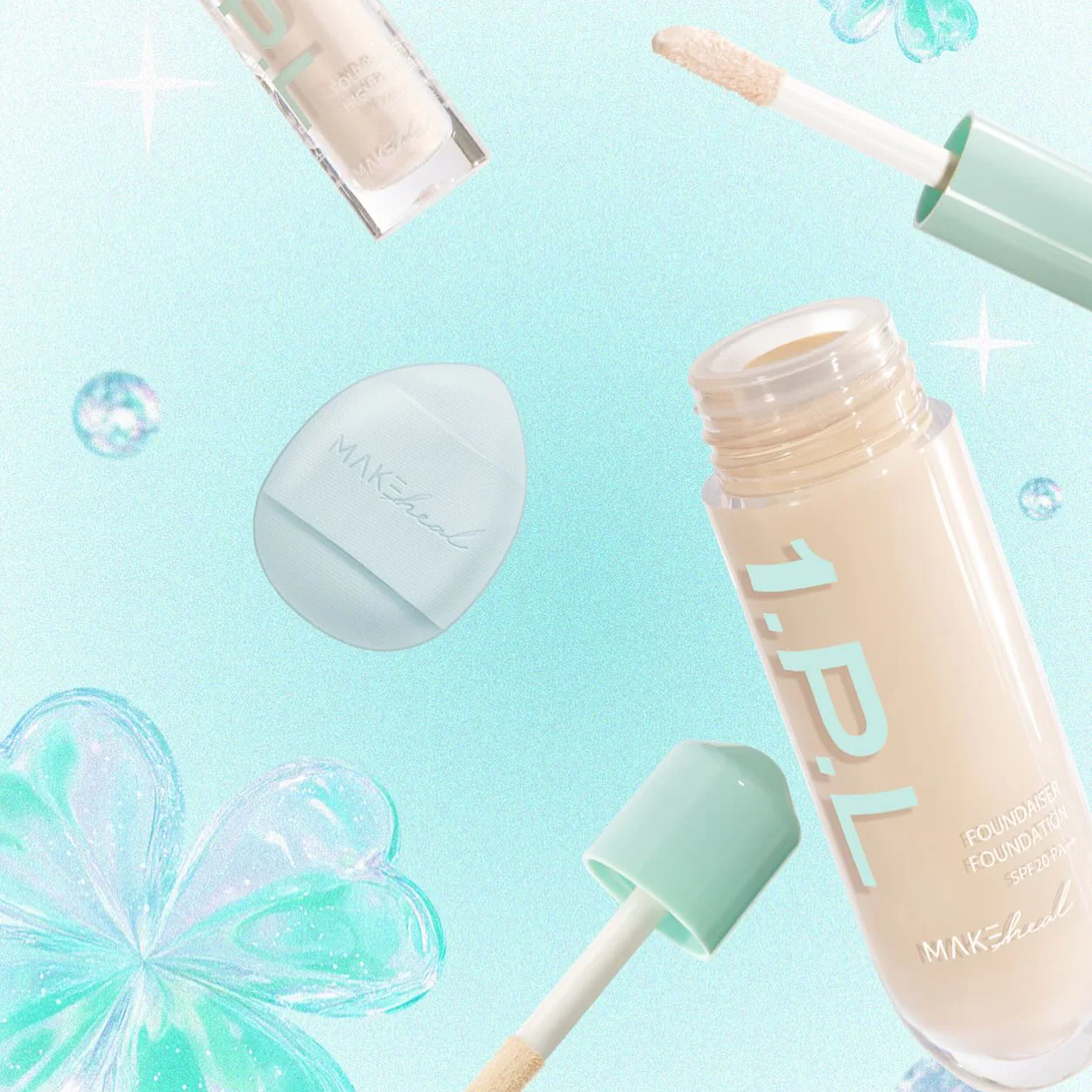 1.P.L Foundaiser Foundation (Lucky Clover Limited Edition) [SPF20/PA++], 28g, 23N Revelight, 1pack - Image 4