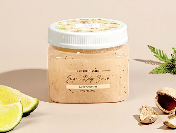Sugar Body Scrub [Lime Coconut], 500g, 1pack - Image 2