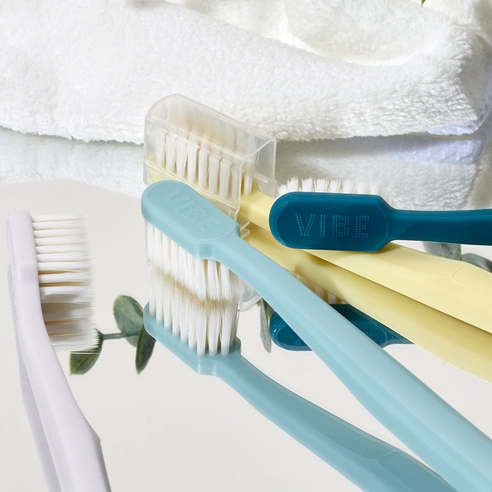 Prime Vibe Deep Clean Dual Ultra-Fine Elastic Bristle Toothbrush, 20ea, 1pack - Image 3