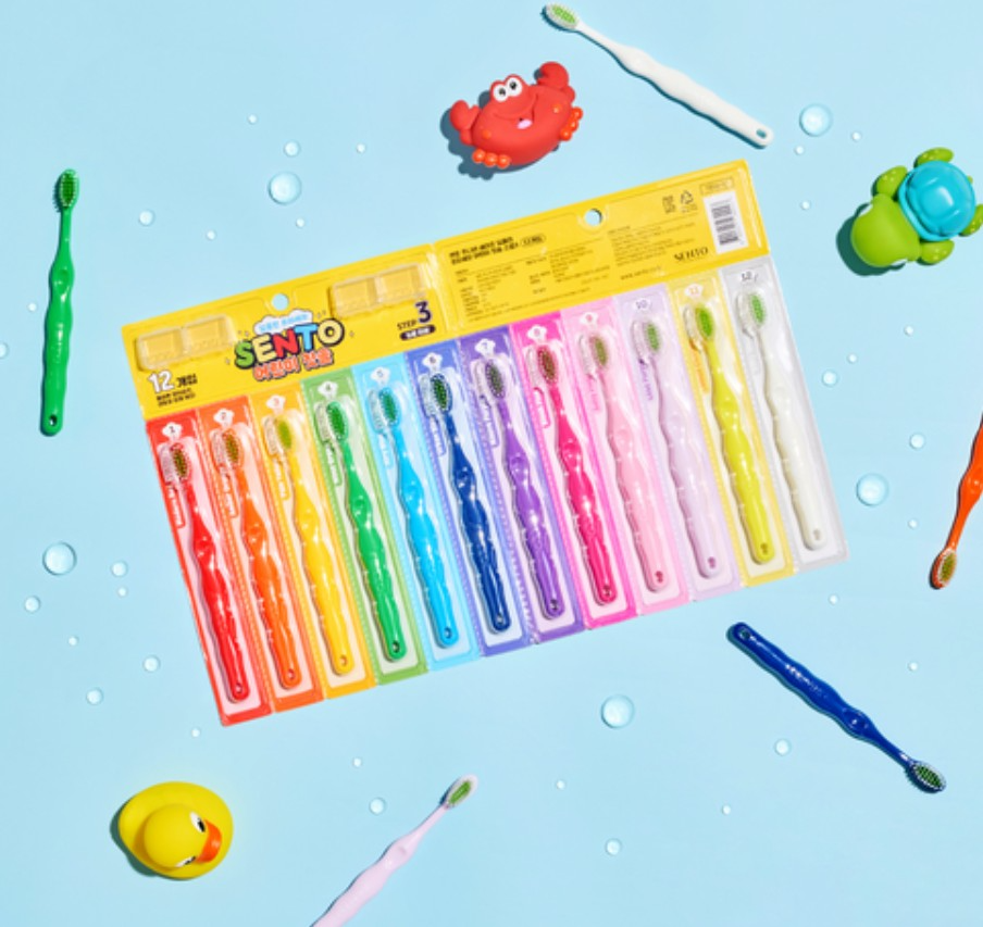 Junior Safe Deep Clean Ultra-fine Bristle Fluoride-Free Children's Toothbrush Step 3, 12ea, 1pack - Image 2