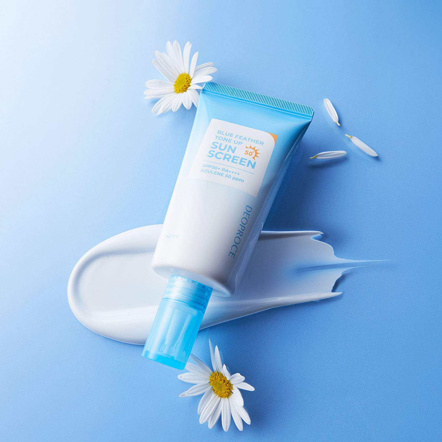 Blue Feather Tone-Up Sunscreen [SPF50+/PA++++], 40ml, 1pack - Image 2