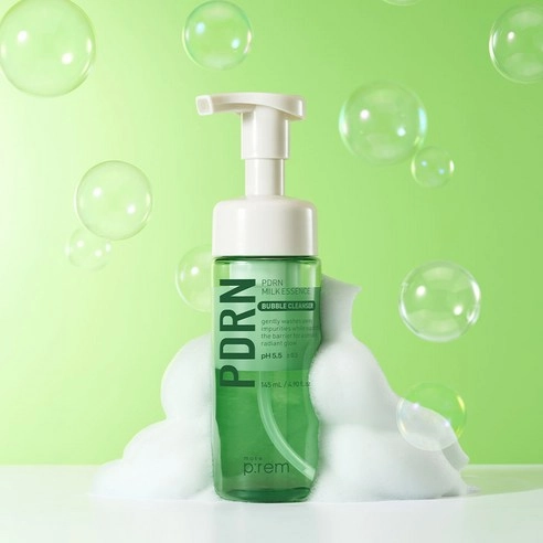 PDRN Milk Essence Bubble Cleanser, 145ml, 1pack - Image 2