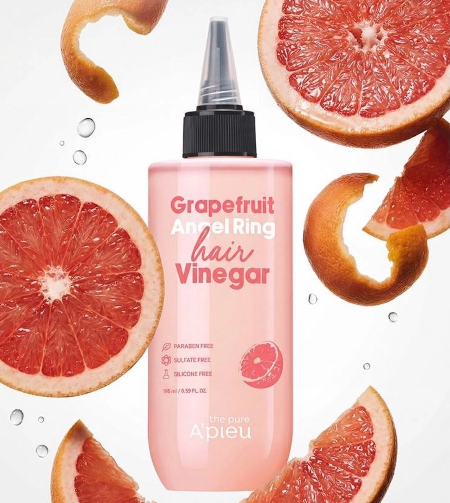 Grapefruit Angel Ring Hair Vinegar, 195ml, 1pack - Image 3