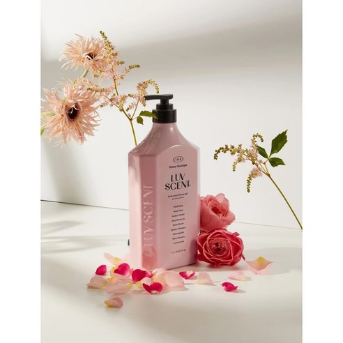 Glow Perfume Body Wash [Flower Boutique Petal Rose Scent], 1L, 1pack - Image 4