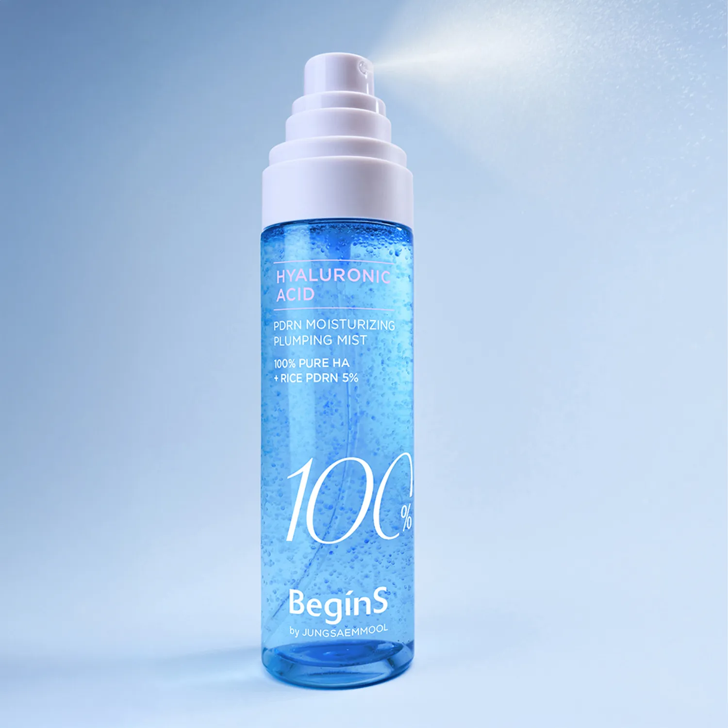 Blue Hydrangea Hyaluronic Acid 100 PDRN Moisturizing Plumping Mist, 100ml, 1pack - Image 4