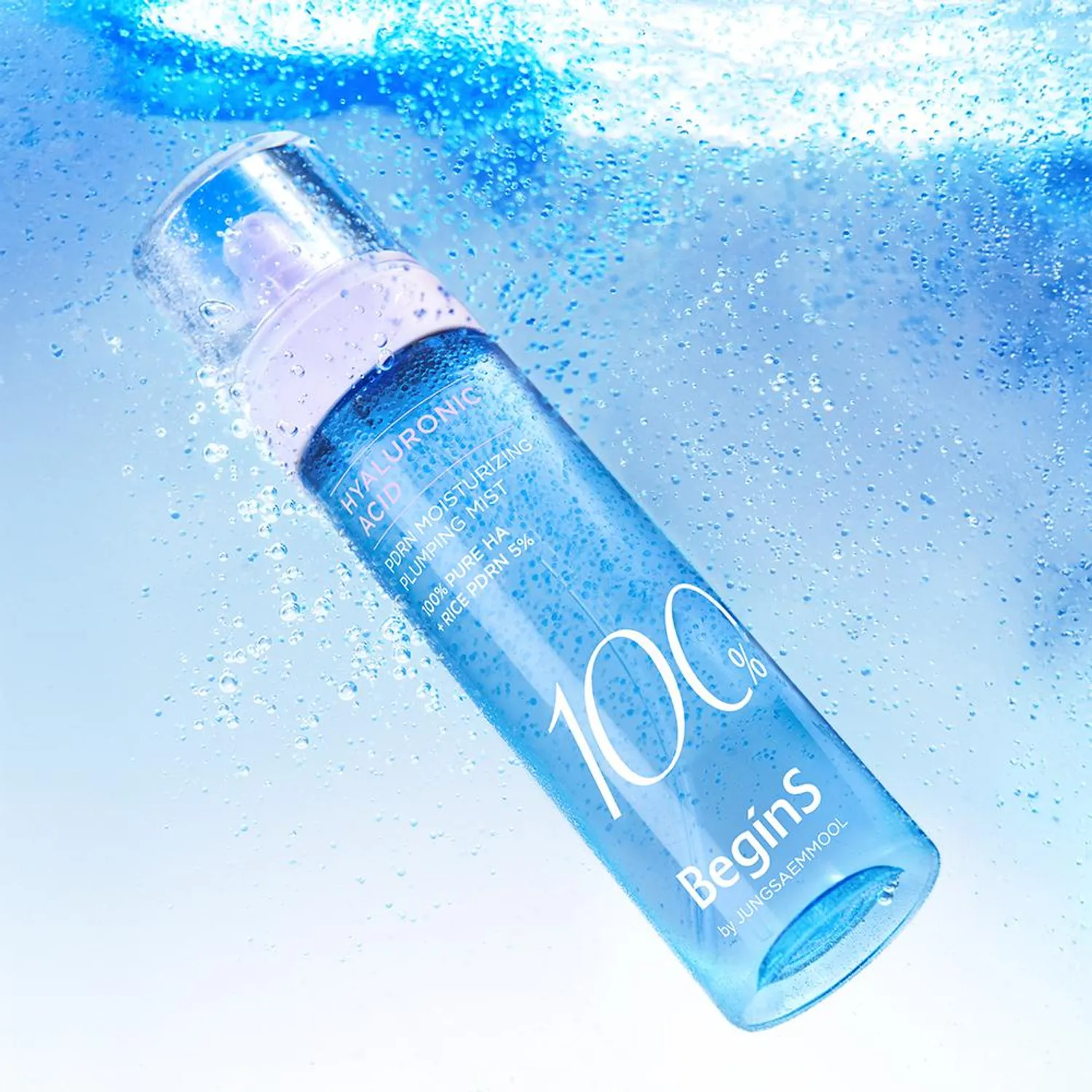 Blue Hydrangea Hyaluronic Acid 100 PDRN Moisturizing Plumping Mist, 100ml, 1pack - Image 3