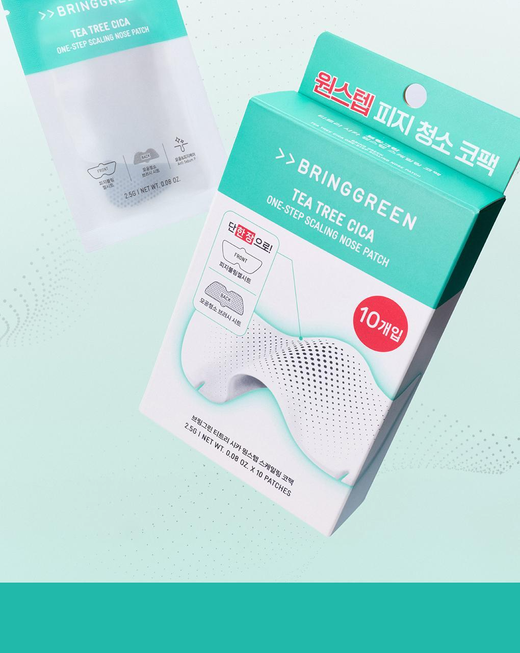 Tea Tree Cica One-Step Scaling Nose Patch, 10ea, 1pack - Image 2