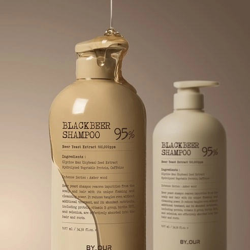 Black Beer Yeast Shampoo, 500ml, 1pack - Image 2