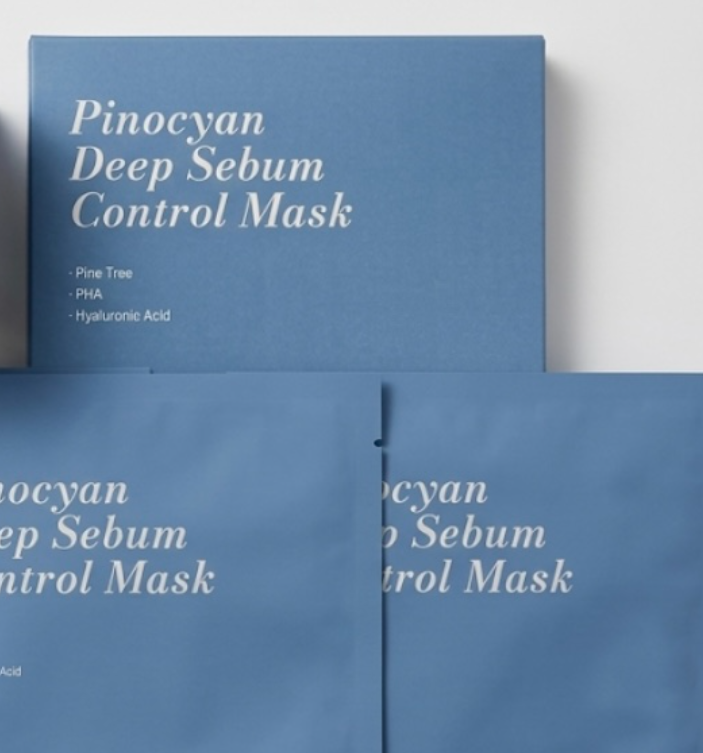 Pinocyan Deep Sebum Control Mask, 20g, 4ea, 1pack - Image 2