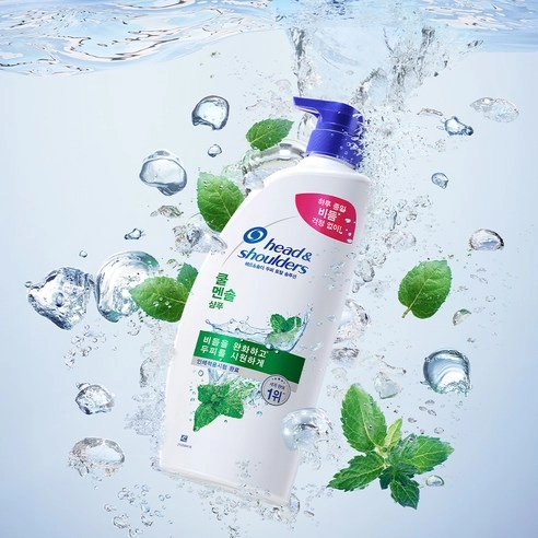 Cool Menthol Shampoo, 550ml, 1pack - Image 2