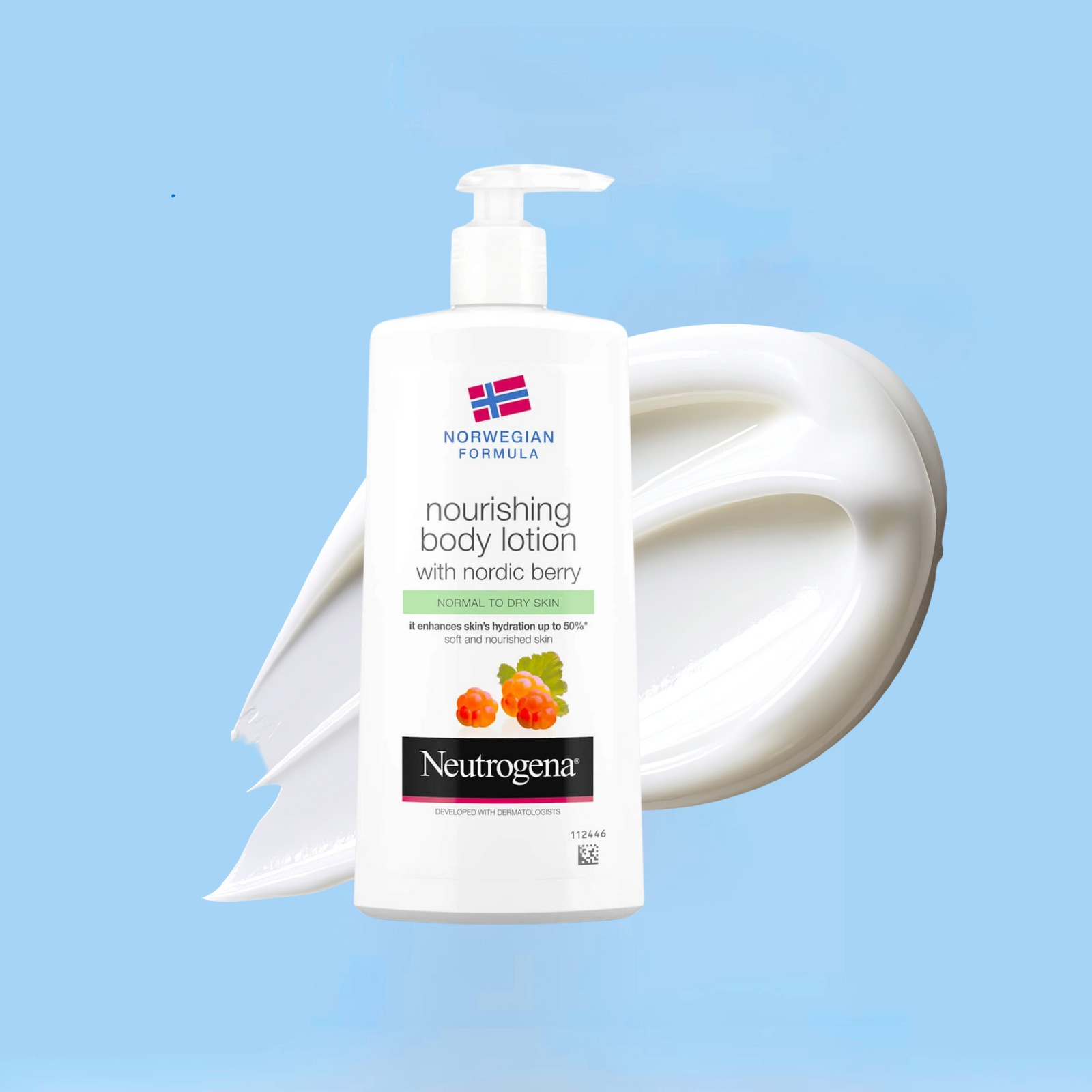 Norwegian Formula Nourishing Nordic Berry Body Moisturizer, 450ml, 1pack - Image 2