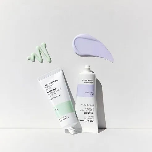 Air Cotton Makeup Base [SPF30/PA++], 35g, Lavender, 1pack - Image 2