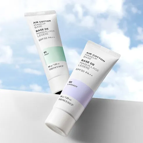 Air Cotton Makeup Base [SPF30/PA++], 35g, Lavender, 1pack - Image 3