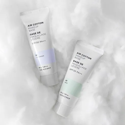 Air Cotton Makeup Base [SPF30/PA++], 35g, Lavender, 1pack - Image 4