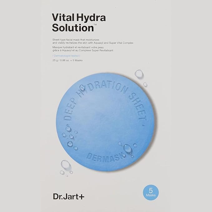 Waterjet Vital Hydra Solution Mask, 25g*5ea, 1pack - Image 3