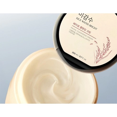 rice water Bright Facial Cleansing Cream, 200ml, 1pack - Image 4