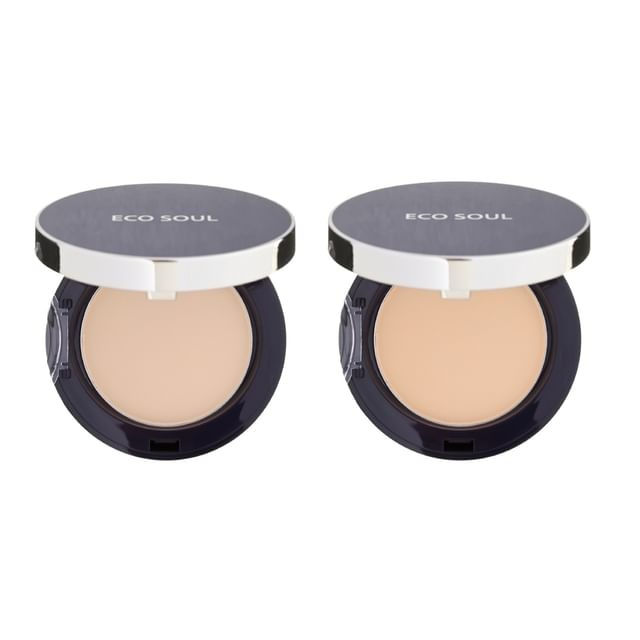 Eco Soul Perfect Cover Pact, 11g, 21 Light Beige, 1pack - Image 2