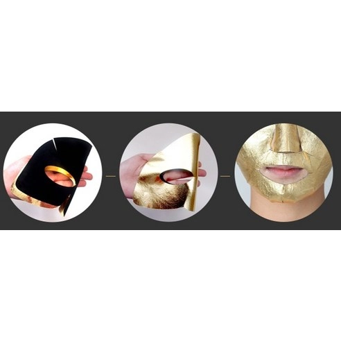 Prime Youth Gold Caviar Gold Foil Mask, 4ea, 1pack - Image 4