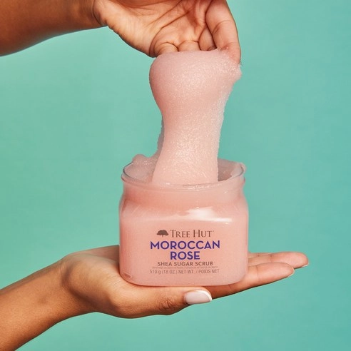 Shea Sugar Scrub [Moroccan Rose], 510g, 1pack - Image 3