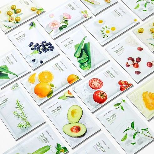 Real Nature Seed Sheet Mask - Green Tea, 30ea - Image 2