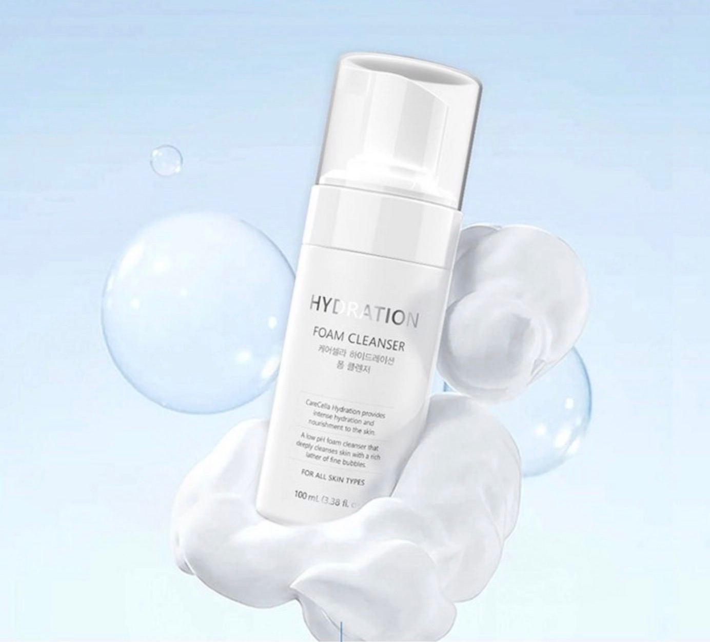 Carecella Hydration Cleansing Foam, 100ml, 1pack - Image 2