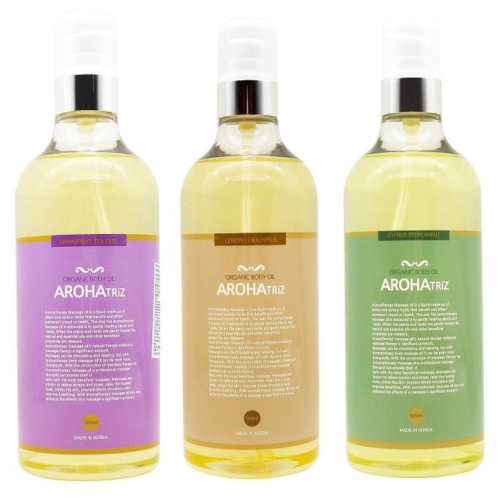 Aroha Triz Organic Body Oil Grapefruit Tea Tree, 500ml, 1pack - Image 2