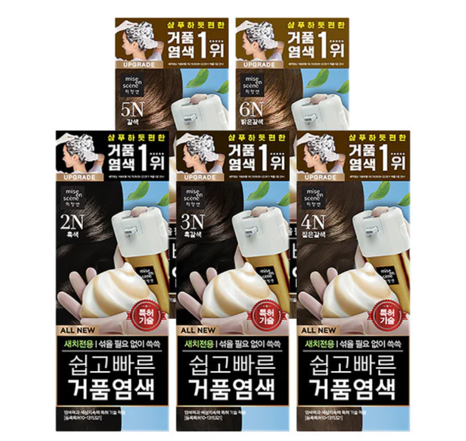 Easy & Speedy Foam Hair Color, 80g, 4N Dark Brown, 1pack - Image 3
