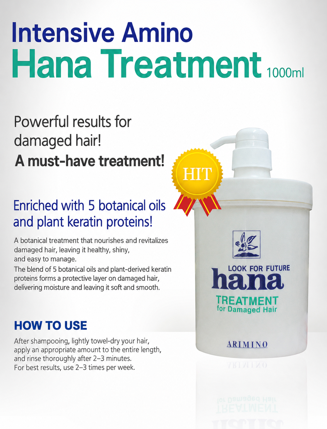 Arimino Hana Treatment, 1,000ml, 1pack