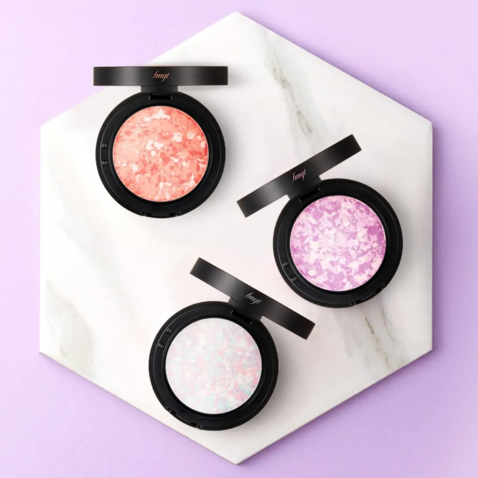 Marble Beam Blush & Highlighter, 7g, 01 Sarang Pink Light, 1pack - Image 2