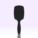 Rainbow Volume S Paddle Brush, Black, 1ea - Image 2