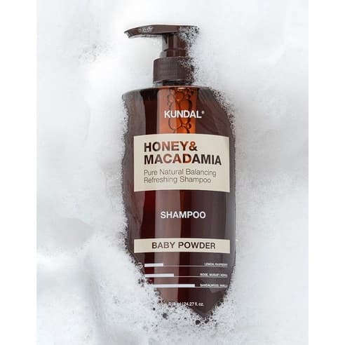 Honey & Macadamia Nature Shampoo [Baby Powder], 500ml, 1pack - Image 2