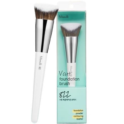 V-Cut Foundation Brush 822, 1ea, 1pack - Image 3