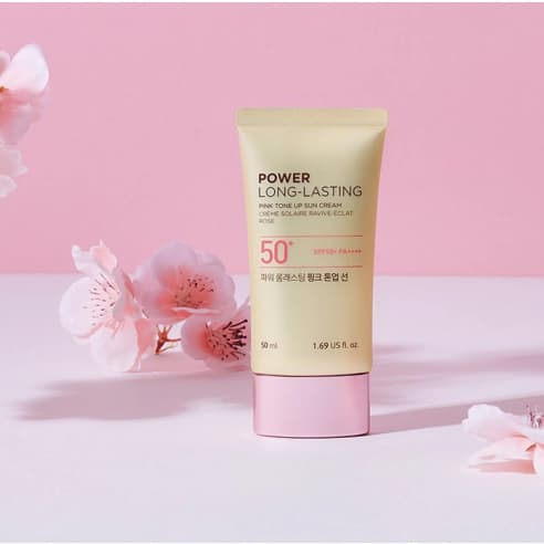 Power Long Lasting Pink Tone-up Sun Cream, 50ml, 1pack - Image 6