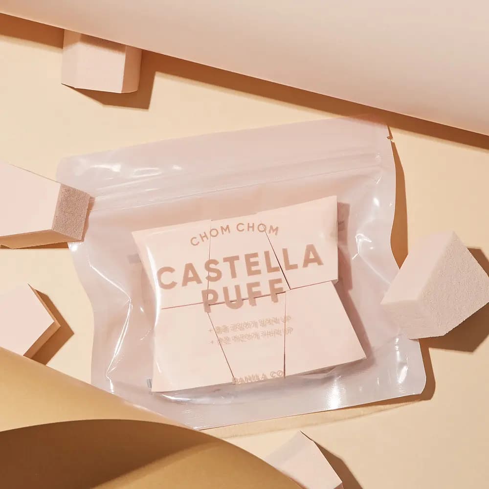 Chom Chom Castella Puff, 6eax2, 1pack - Image 2