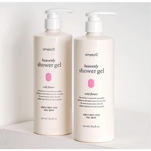 Heavenly Shower Gel [Wild Flower], 500ml, 1pack - Image 3