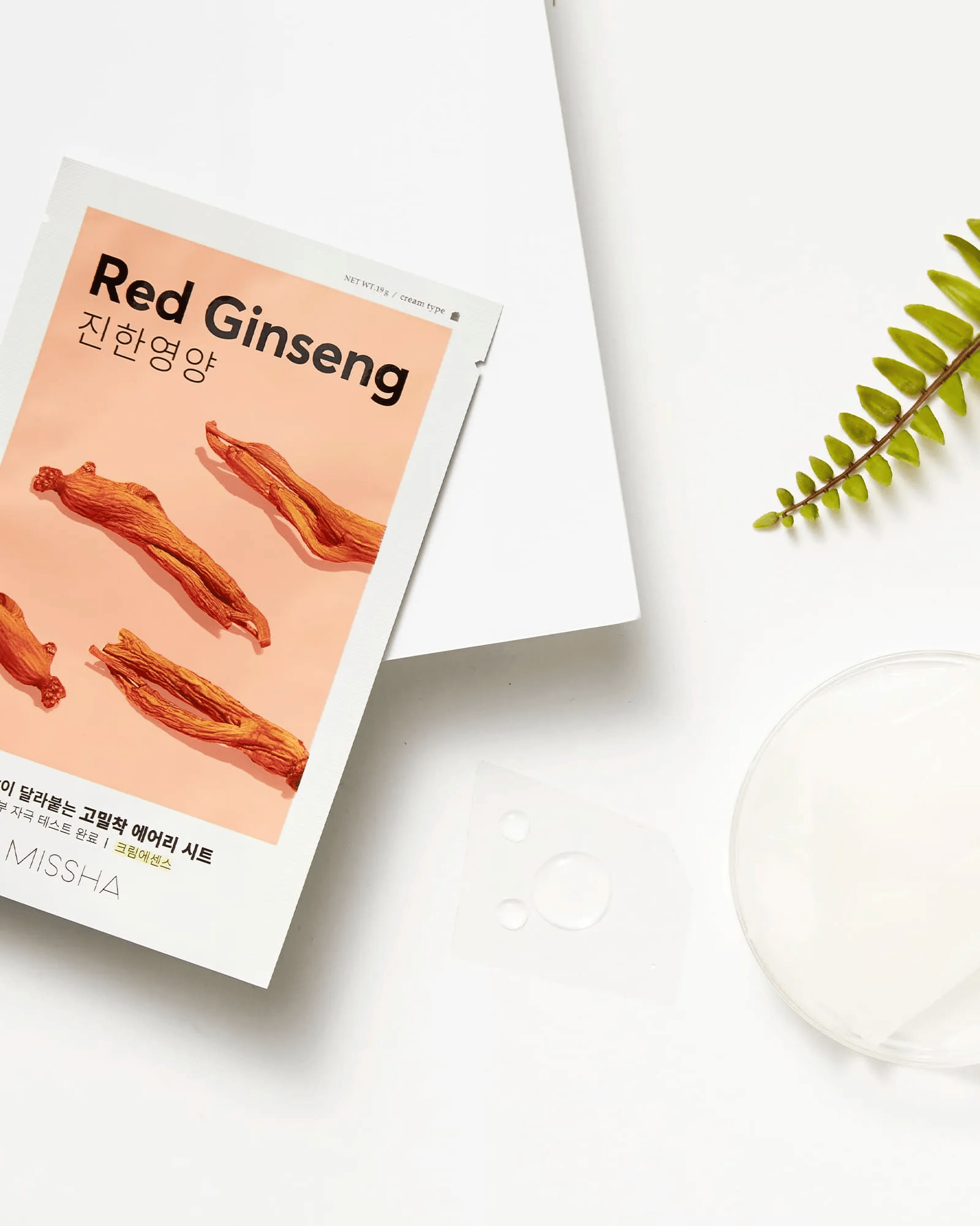 Airy Adhering Sheet Mask [Red Ginseng], 10ea - Image 2