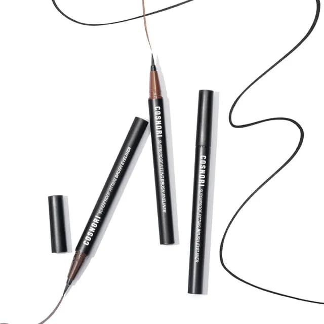 Super Proof Fitting Brush Eyeliner, 0.6g, 02 Black Brown, 1pack - Image 2