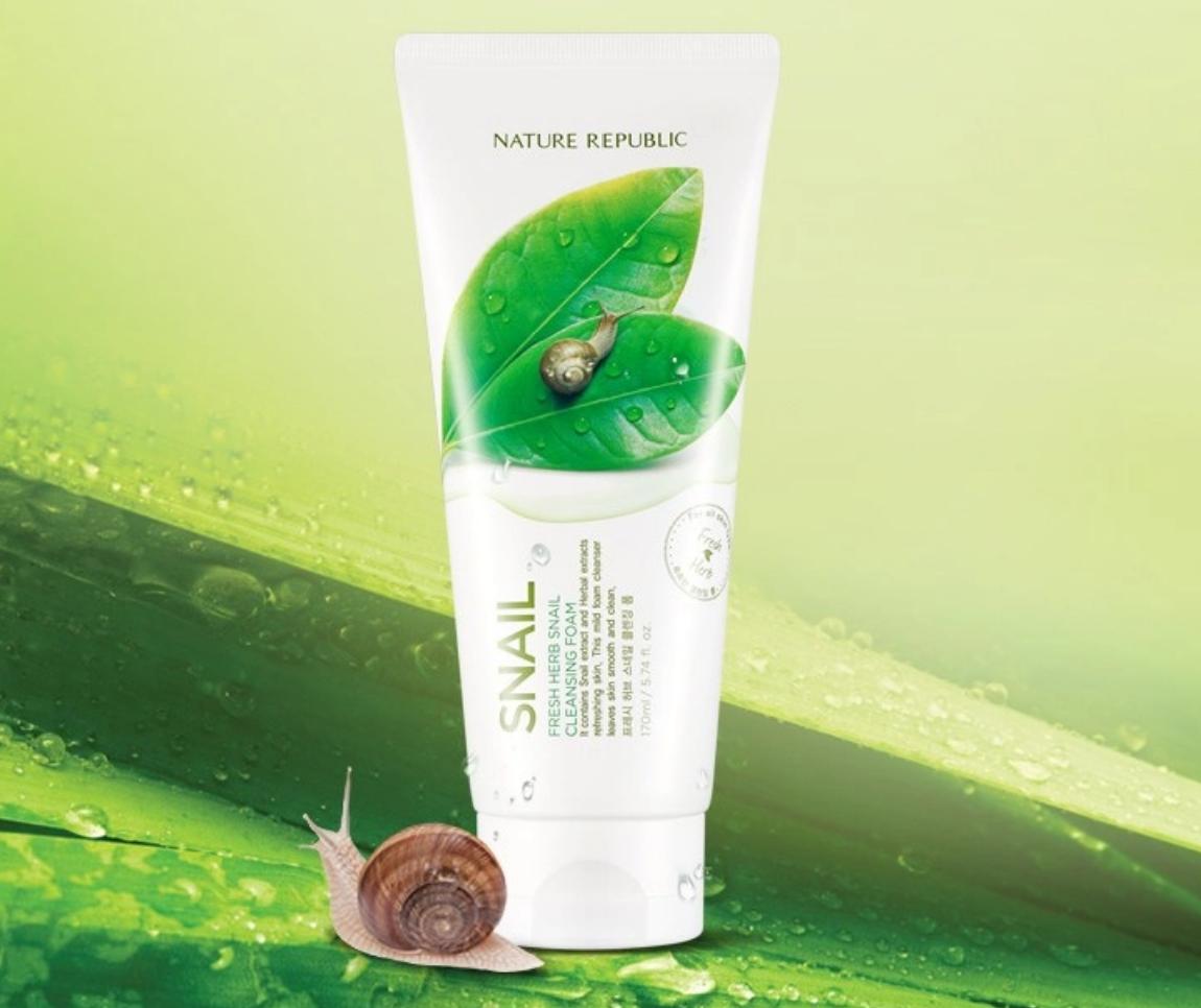 Fresh Herb Snail Cleansing Foam, 170ml, 1pack - Image 2