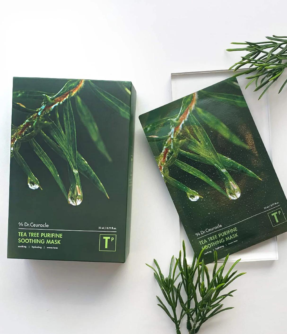 Tea Tree Purifine Soothing Mask, 10ea, 1pack - Image 2