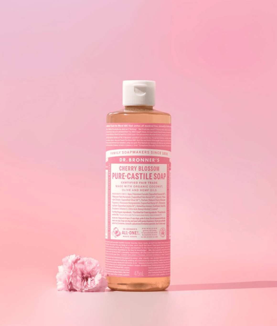 Cherry Blossom Pure Castile Soap, 475ml, 1pack - Image 2