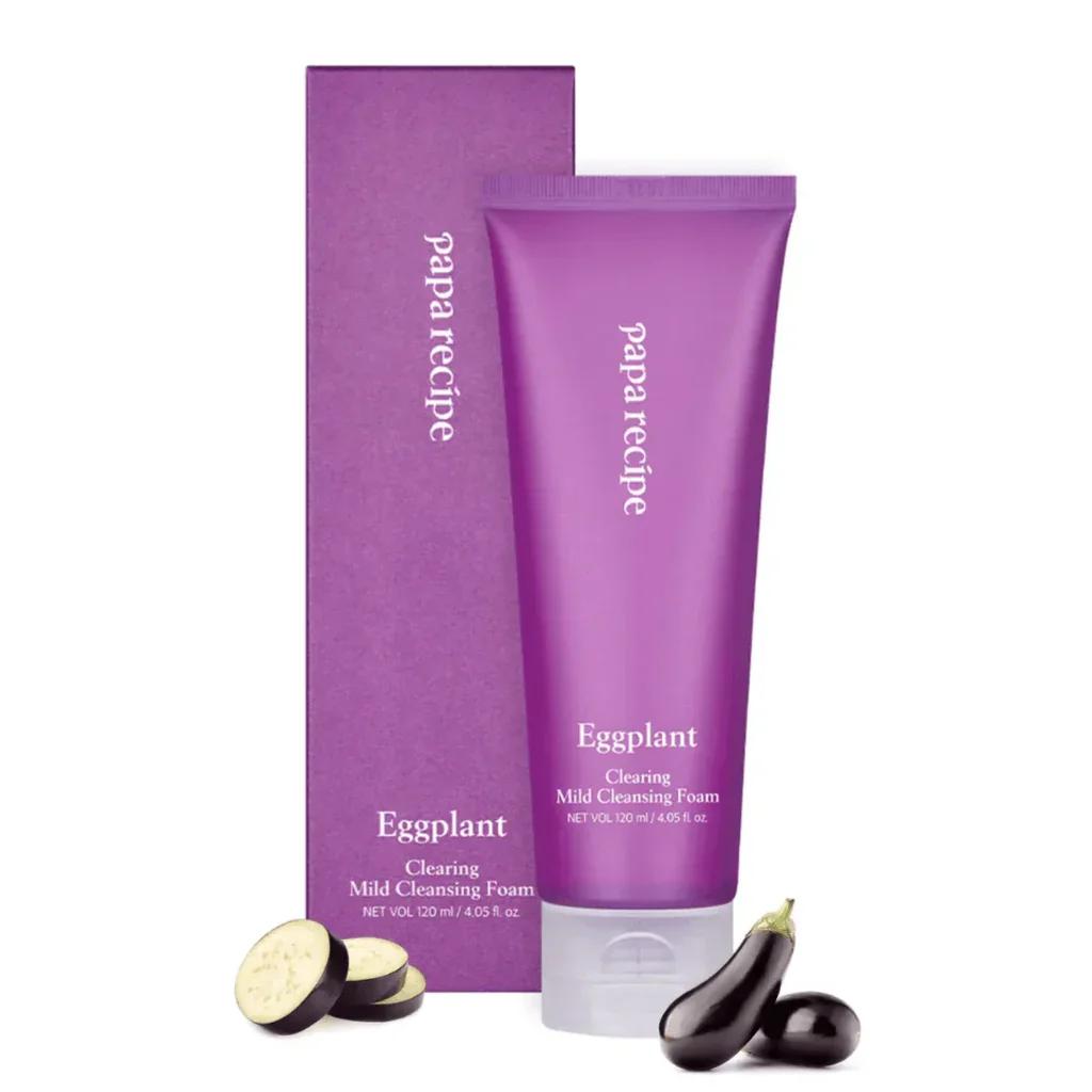 Eggplant Clearing Mild Cleansing Foam, 120ml, 1pack - Image 2